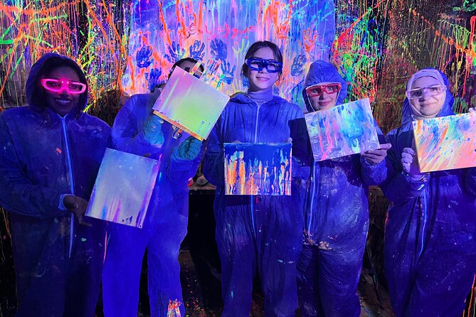 Glow in the Dark Splatter Paint Experience - Overview and Logistics