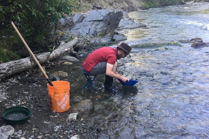 Gold Panning Activity at Mission Creek - Overview of Gold Panning Activity