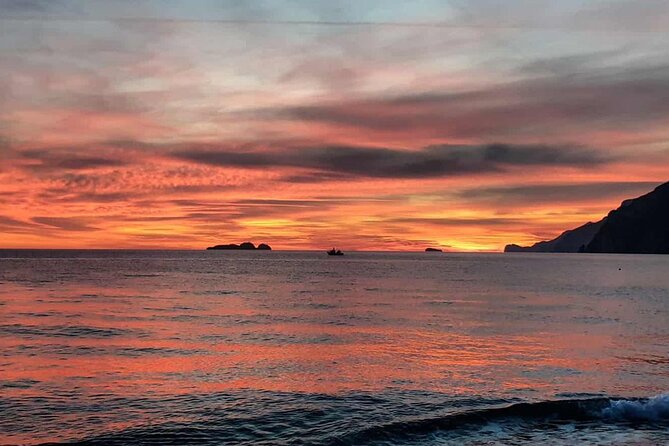 The Magic of the Sunset on the Amalfi Coast Aboard a Sorrento Gozzo - Sunset Cruise Overview