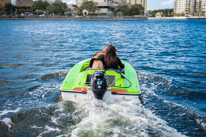 2 Person Mini Power Boat Rental at Tampa Riverwalk