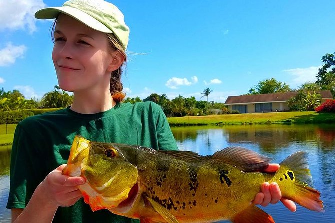 All Day Peacock Bass Fishing Trip Near Key Largo - Fishing Equipment Provided