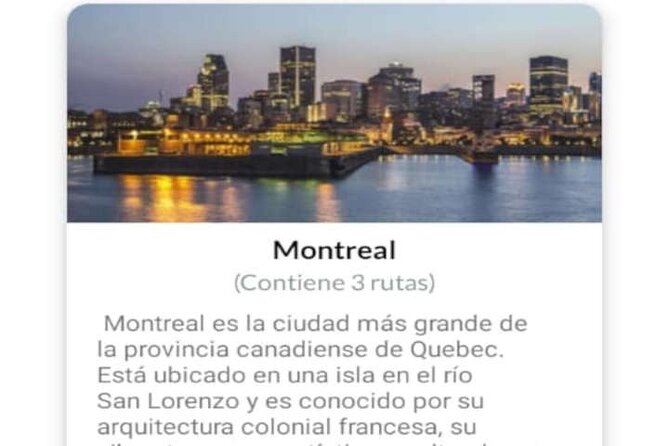 APP Self-Guided Tours Montreal With Audioguide - Exploring Montreal at Your Own Pace