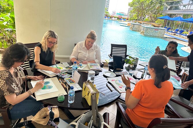 Art Workshop With Watercolor Medium in Jakarta - Painting Materials Provided
