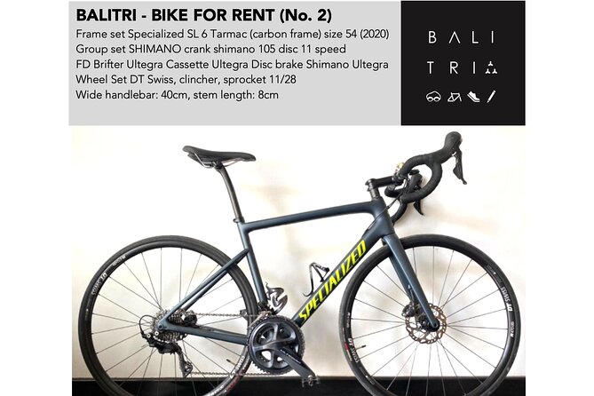 Bali Road Bike Hire / Rent - Inclusions and Safety Equipment