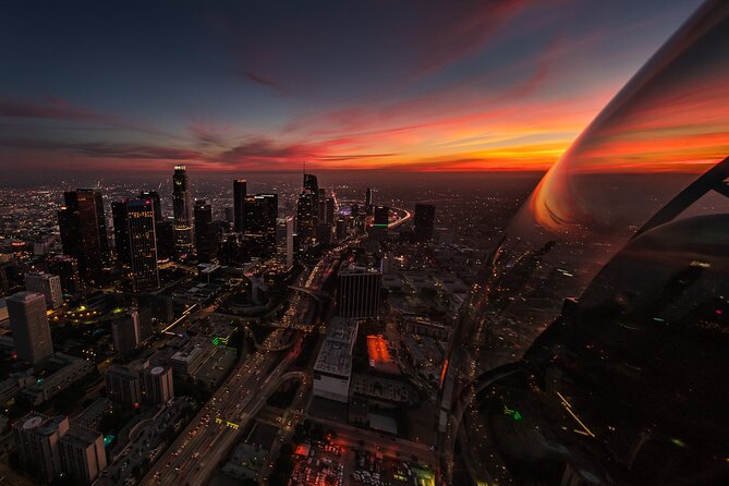 Downtown LA Lights: Your Private Sunset and Night Helicopter Tour - Tour Overview and Departure Information