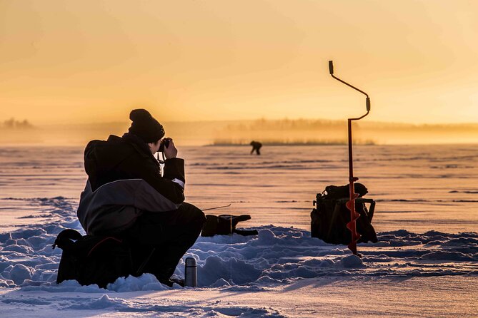 Ice Fishing on a Frozen Lake in Levi - Ice Fishing Essentials