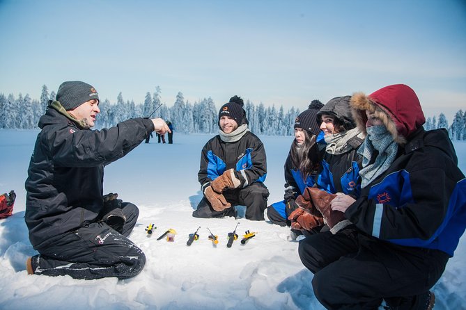 Lappish Lunch Break -Snowmobiling, Ice Fishing and Tasty Food - Overview of the Experience