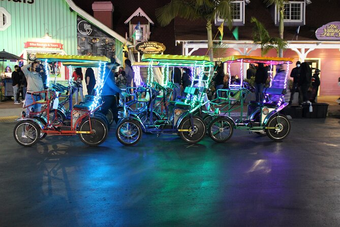 LED Illuminated Surrey Night Rides in Long Beach Shoreline Village - Overview of the Experience
