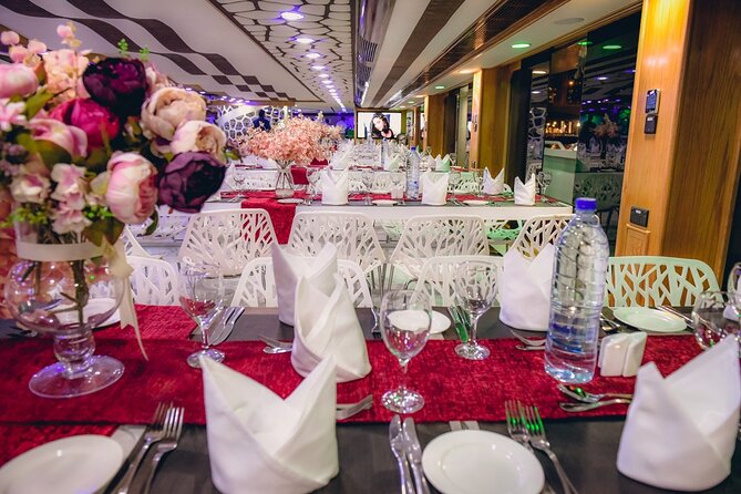 Lotus Mega Yatch Dinner Cruise Dubai With Transfers Optional - Selecting Date and Travelers