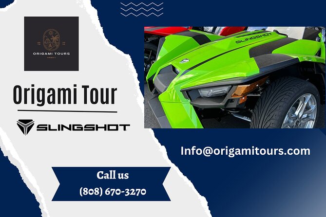 Origamitours Polaris SLing Shot Rental - SL W/ Tech Package - Metalic Red - Pickup and Drop-off Services