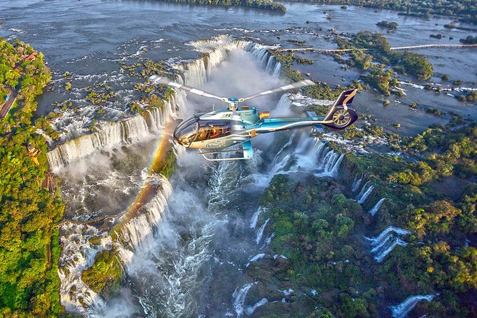Panoramic Helicopter Flight Over Iguassu Falls - New7 Wonders of Nature