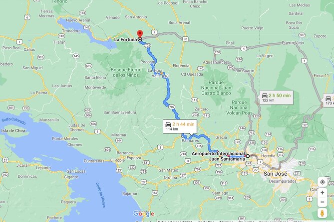 Private Shuttle From San José Intl Airport to La Fortuna - Transportation Service Details