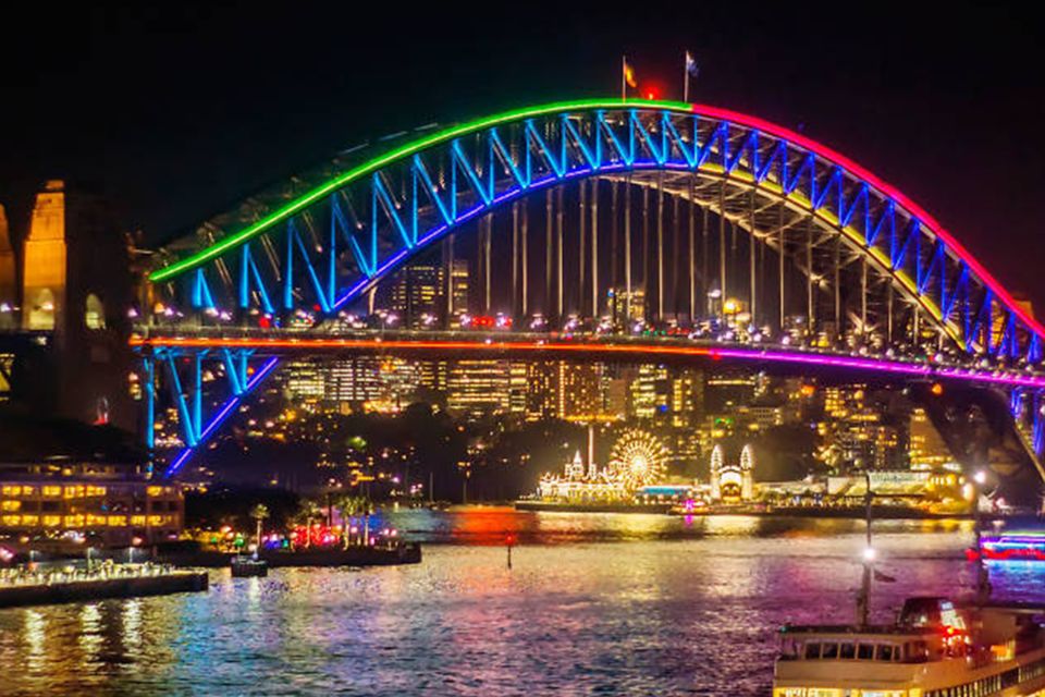 Sydney: 1.5 Hour Vivid Harbor Cruise With Canapes - Cruise Experience Highlights