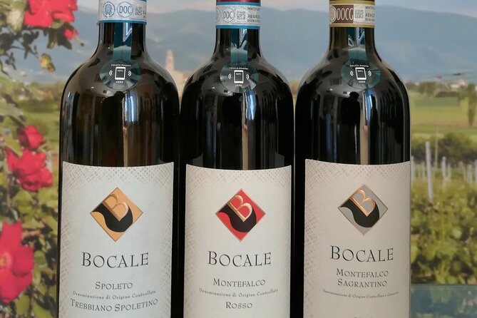 TASTING Selection of 3 Wines in Montefalco - Montefalcos Wine Varietals