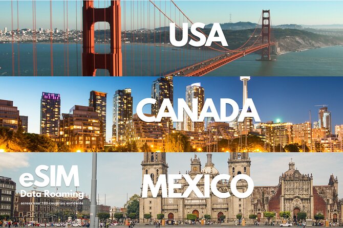 USA, Canada & Mexico Data Esim : 0.5gb Daily to 10GB-30 Days - Features and Details