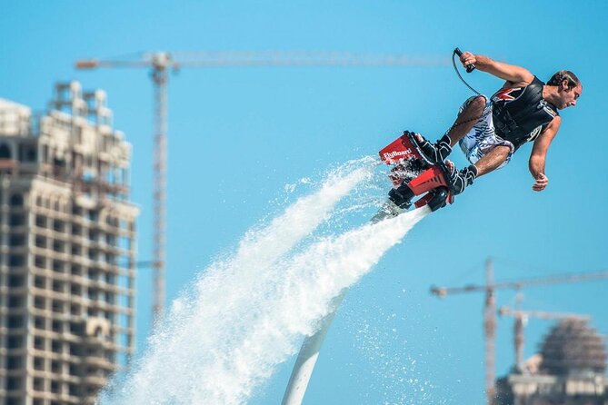 Fly Boarding With Jet Ski Dubai Including Pickup & Drop Off - Safety Measures and Precautions for Fly Boarding and Jet Skiing