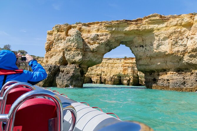 Dolphins & Caves on Rib Boat - Exploring Caves