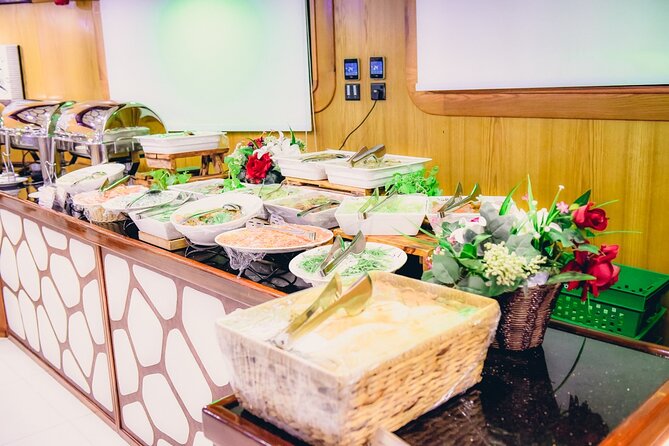 Lotus Mega Yatch Dinner Cruise Dubai With Transfers Optional - Pricing and Availability