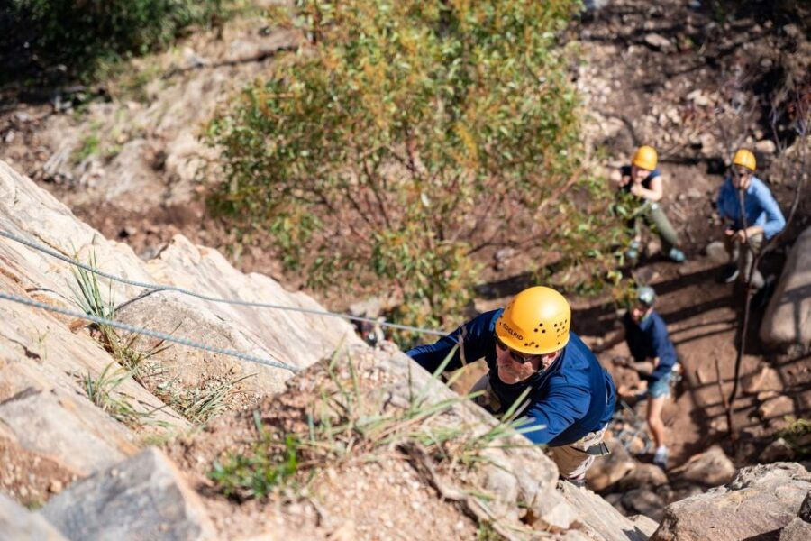 Adelaide: Rock Climb and Abseil Onkaparinga National Park