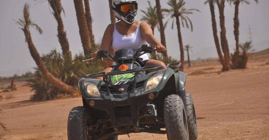 Adventure Quad Bike and Camel in Marrakech Palmeraie.