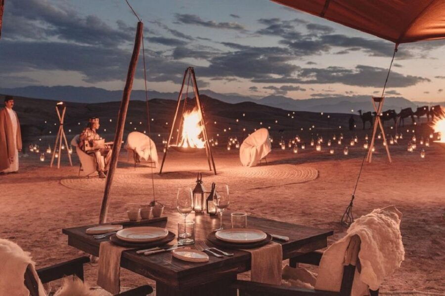 Agafay Desert Dinner Experience With Sunset Views & Swiming