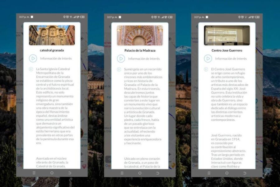 App Self-Guided Route Granada With Multilingual Audioguide