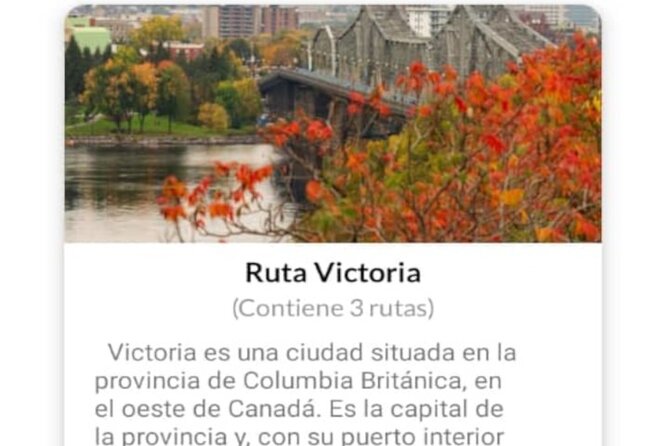 APP Self-Guided Routes Victoria With Audio Guide - Good To Know