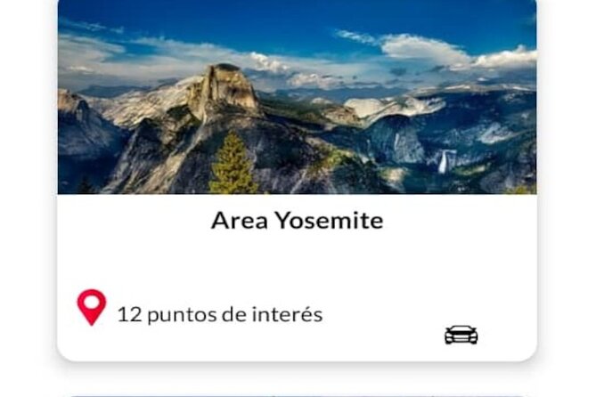 APP Yosemite Self-Guided Route With Audio Guide