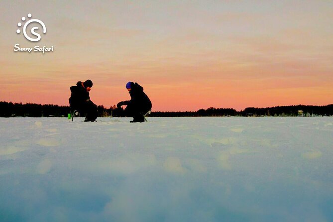Arctic Ice Fishing by Snowshoe