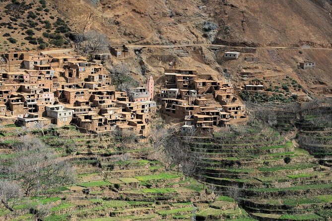 Atlas Mountain Easy Guided Walking Tour From Marrakech - Spectacular Terraced Landscape