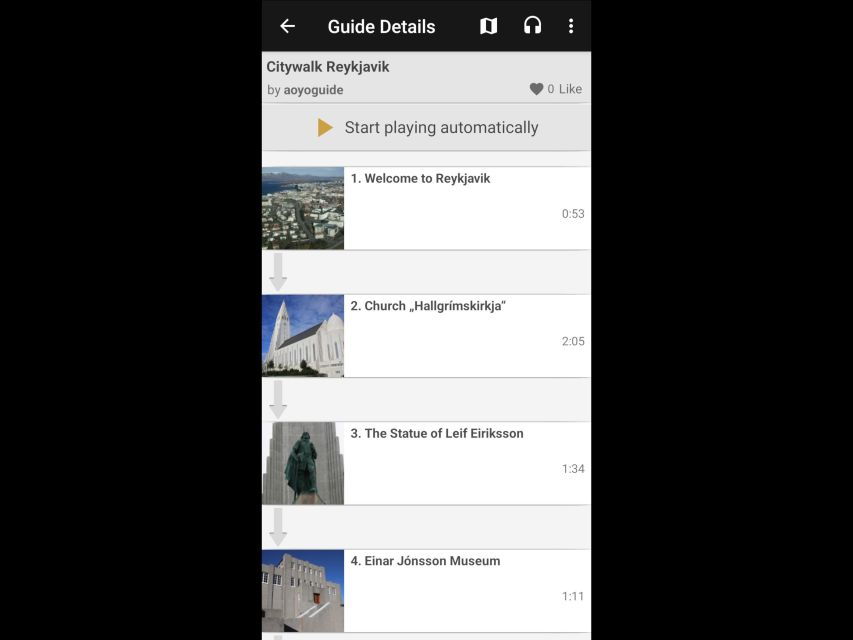 Audioguide Reykjavik – Citywalk Tour (English / German)