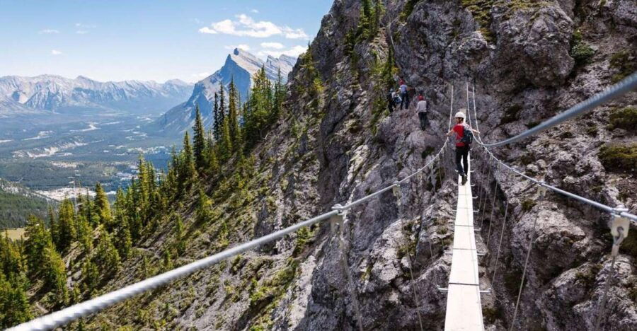 Banff: Mount Norquay 2.5 or 4-Hour Guided Via Ferrata Climb