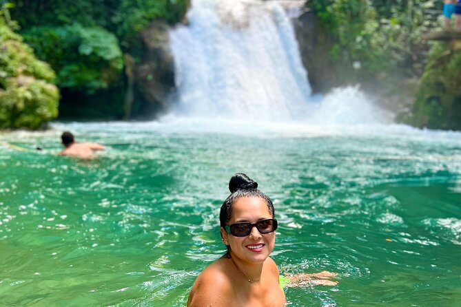 Blue Hole Waterfalls and Bamboo Rafting