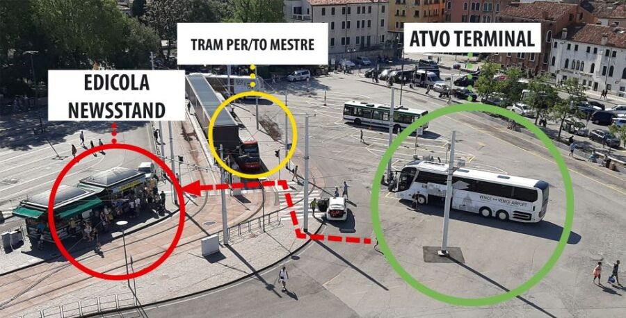 Bus Transfer Between Lido Di Jesolo and Venice