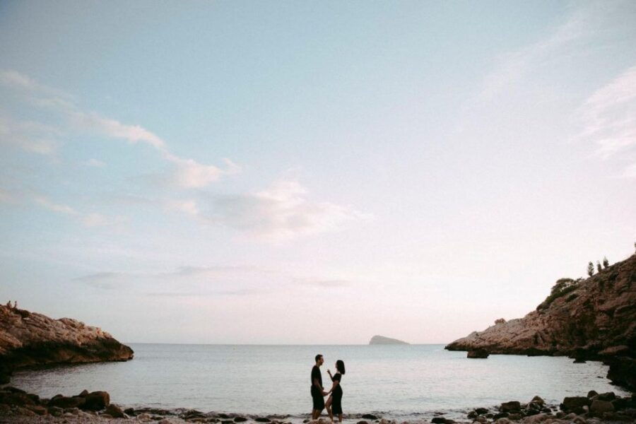 Calella: Photoshoot for Two, on the Beach, at Sunset.