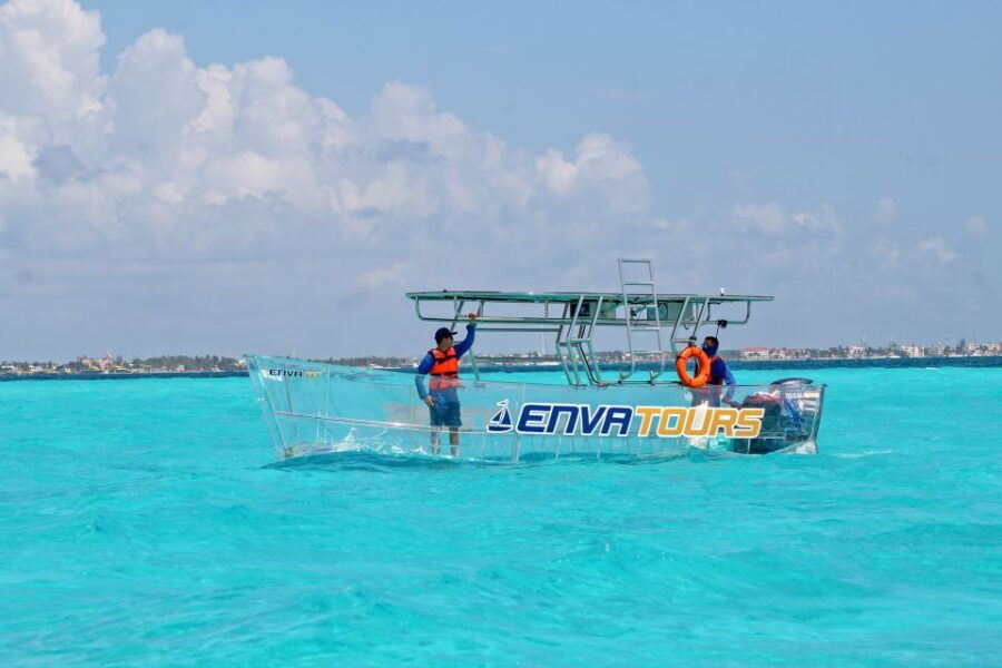 Cancún: Nichupté Lagoon Transparent Boat Tour With Drinks - Tour Details