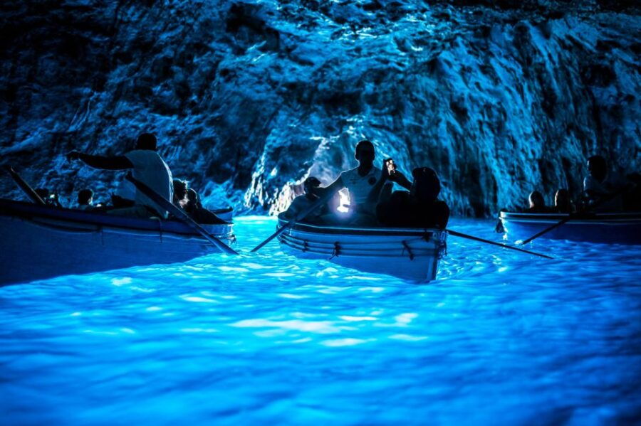 Capri: Island Boat Tour With Blue Grotto Stop