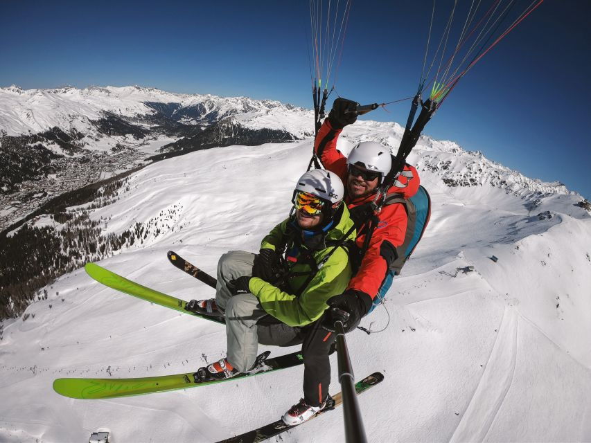 Davos: Ski Paragliding Experience