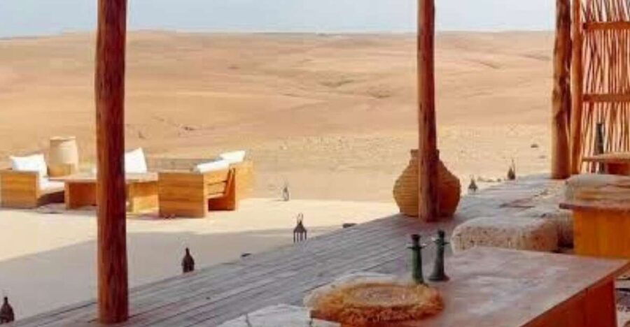 Dinner in Agafy Desert at Sunset and Stars & Musi Fire Show
