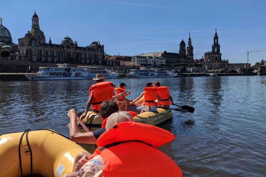 Dresden: Old Town Inflatable Boat Tour With Beer Garden Stop - Good To Know