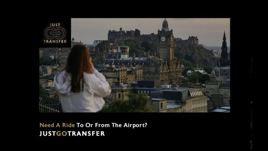 Edinburgh Airport to Edinburgh City (3 Pax – 3 Lug)