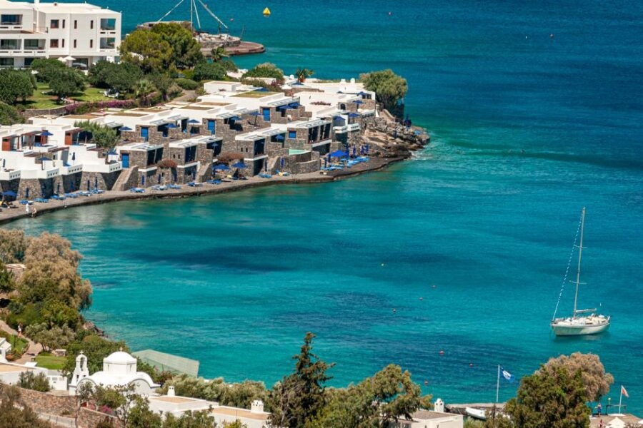 Elounda: Spinalonga Prof. Guided Boat Tour W/ Bbqswimming