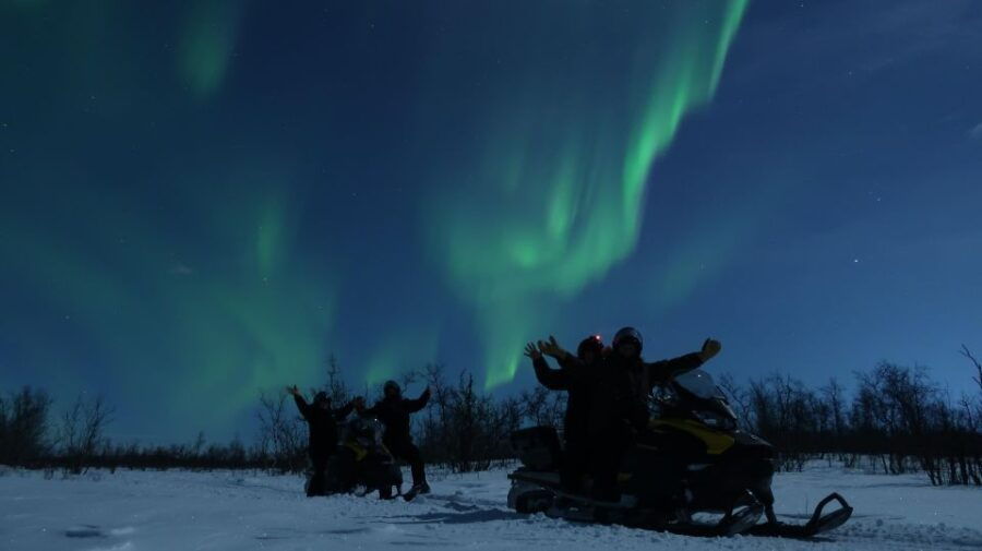 Enjoy the Aurora Show on Top of the Mountain Inc Tipi Dinner