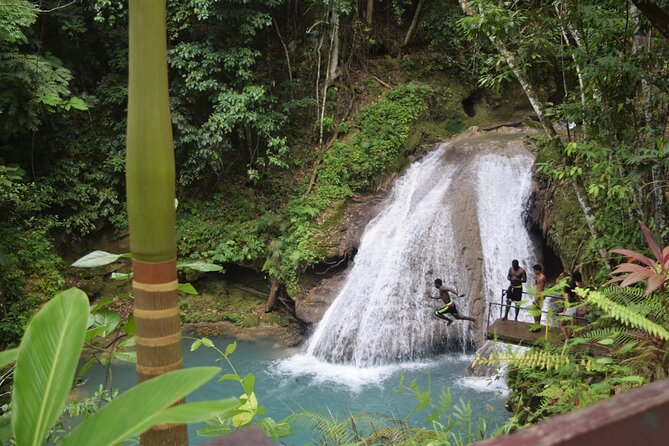 Explore Scenic Tropical Waterfalls at Blue Hole”