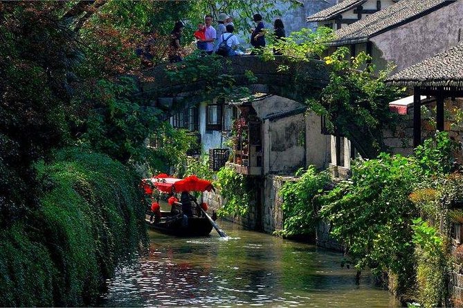 Fengjing Ancient Water Town Private Tour With Eco Farm Visit From Shanghai