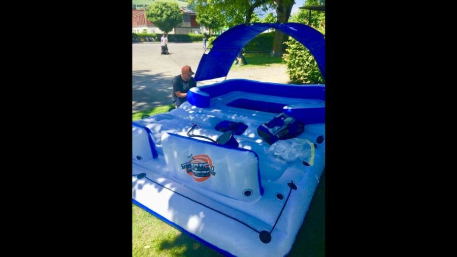 Floating Paradise on Lake Lungern In the Swiss Alps