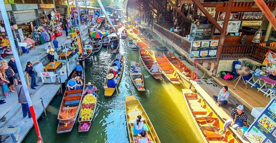 From Bangkok: Damnoen Saduak & Train Market Tour