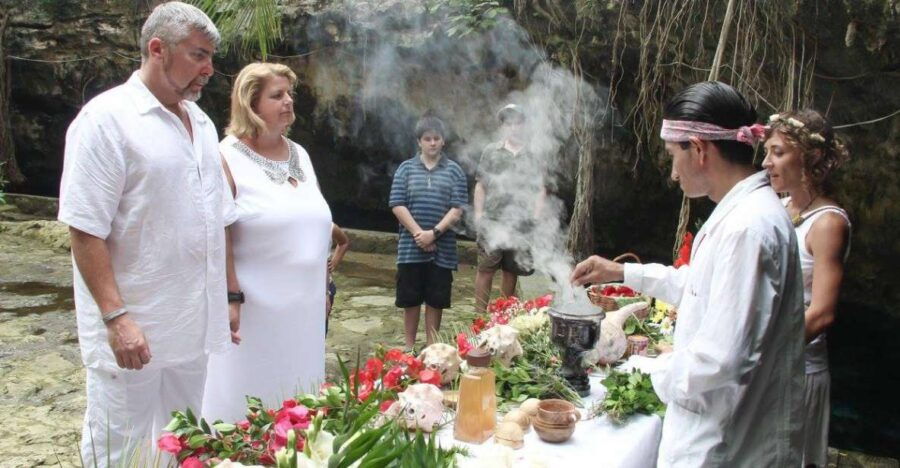From Cancun or Playa Del Carmen: Mayan Purification Ceremony