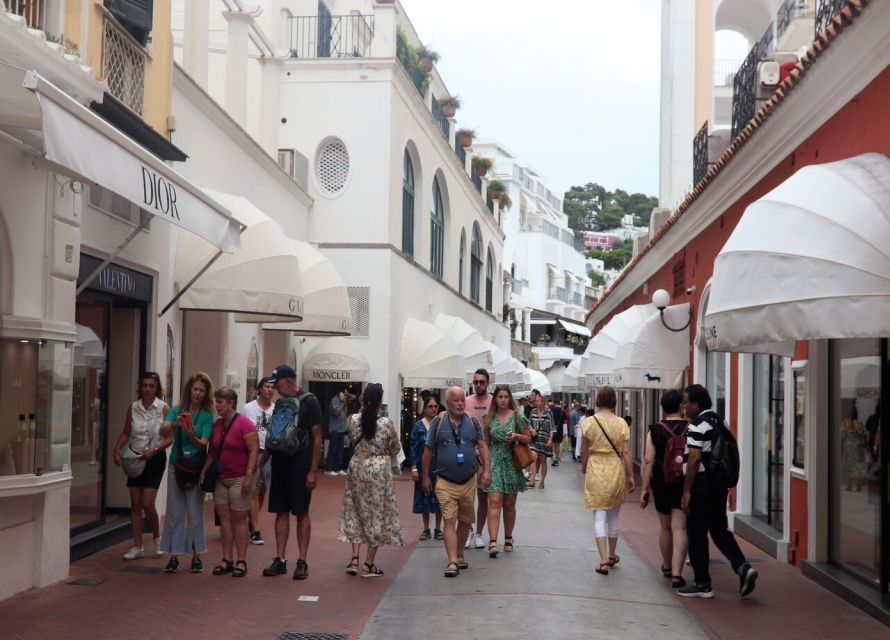 From Capri: Blue Grotto Visit and Tour of Capri and Anacapri