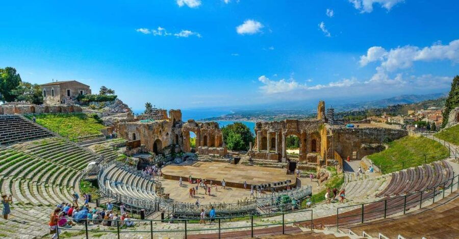 From Catania: Taormina, Isola Bella, Castelmola Tour